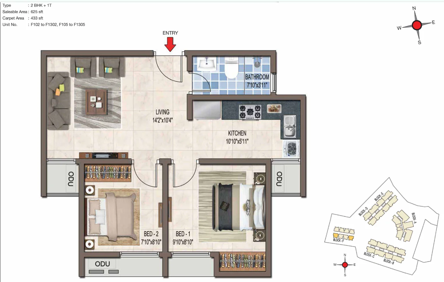 2 BHK Apartment for Sale in Mogappair, Chennai