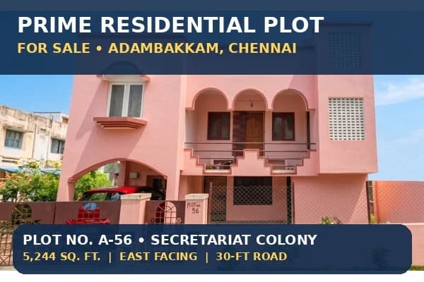 Plot for Sale in Adambakkam, Chennai